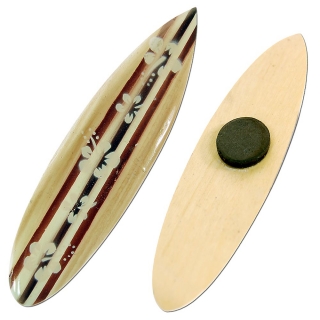 Khlschrank Magnet Deko Holz Surfboard 12 cm Airbrush Surfen Wellenreiten /1954