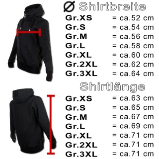 SEESTERN Damen Langes Kapuzen Sweat Shirt Pullover Hoody Jumper Sweater GrXS-XXL /1321 Schwarz XS