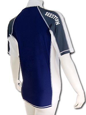 XL SEESTERN Premium Herren RashGuard Lycra Shirt Surfshirt Badeshirt Kurzarm XS 
