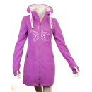 SEESTERN Damen Kapuzen Fleecejacke 2WegeZipper Fleecemantel Fleece Sweatj.XS-4XL /1426 od_wt S