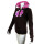 SEESTERN Damen Kapuzen Sweat Shirt Jacke Kapuzen Pullover Hoody Sweater S - XXL SW1123.braun_rosa XXS