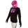 SEESTERN Damen Kapuzen Sweat Shirt Jacke Kapuzen Pullover Hoody Sweater S - XXL SW1123.braun_rosa XXS