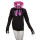 SEESTERN Damen Kapuzen Sweat Shirt Jacke Kapuzen Pullover Hoody Sweater S - XXL SW1123.braun_rosa XXS