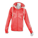 SEESTERN Damen Kapuzen Sweat Shirt Jacke Pullover Zip Hoody Sweater Gr.XS-3XL /1622 Sorbet XS