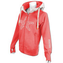 SEESTERN Damen Kapuzen Sweat Shirt Jacke Pullover Zip Hoody Sweater Gr.XS-3XL /1622 Sorbet XS