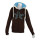 SEESTERN Damen Kapuzen Sweat Shirt Jacke Pullover Zip Hoody Sweater Gr.XS-XXL /1422.bw_lb_ow Braun S
