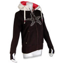 SEESTERN Damen Kapuzen Sweat Shirt Jacke Pullover Zip Hoody Sweater Gr.XS-XXL /1222 Braun XS