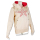 SEESTERN Damen Kapuzen Sweat Shirt Jacke Pullover Zip Hoody Sweater Gr.XS-XXL /1222 Altweiß 2XL