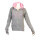 SEESTERN Damen Kapuzen Sweat Shirt Jacke Pullover Zip Hoody Sweater Gr.XS-XXL Grau S