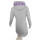 SEESTERN Damen Langes Kapuzen Sweat Shirt Pullover Hoody Sweater Gr.XS-3XL /1525 Grau Lila L