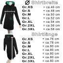 SEESTERN Damen Langes Kapuzen Sweat Shirt Pullover Hoody Sweater Gr.XS-3XL /1525 Grau Orange M