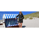 SEESTERN Damen Langes Kapuzen Sweat Shirt Pullover Hoody Sweater Gr.XS-3XL /1525 Schwarz XS