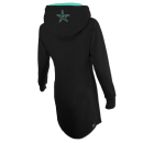 SEESTERN Damen Langes Kapuzen Sweat Shirt Pullover Hoody Sweater Gr.XS-3XL /1525 Schwarz M