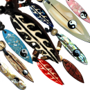 Seestern Halskette Modeschmuck mit Surfboard...