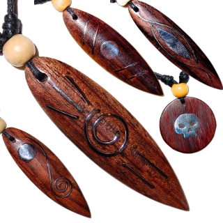 Seestern Halskette Modeschmuck Surfboard Holz/Metall Anhänger variables Halsband
