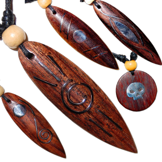 Seestern Halskette Modeschmuck Surfboard Holz/Metall Anhnger variables Halsband