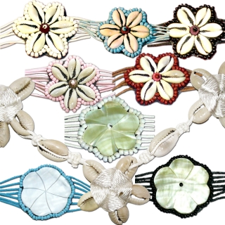 Seestern Halskette Tropischer Modeschmuck aus Kauri Muscheln