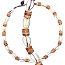 Seestern Halskette Tropischer Modeschmuck aus Kauri...