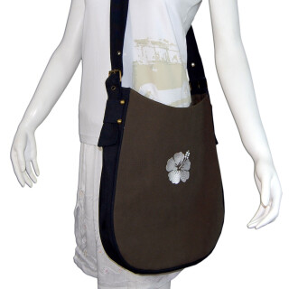 SEESTERN Hamburg Nordsee Schultertasche Beutel Umhänge Sommer Hand Trage Tasche 1011HT.olive