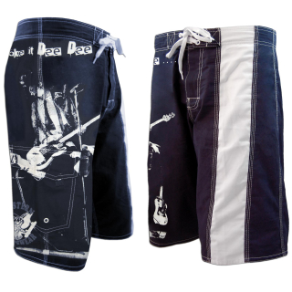 SEESTERN Herren Baumwoll Walk Shorts Ramones Print XS-2XL Chlorwasser ungeeignet Dee Dee Ramone S