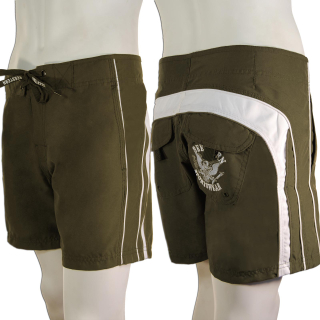 SEESTERN Herren Boardshorts kurzeVersion mitTaschen Surfshorts Badeshorts XS-3XL /1644 Grn XL