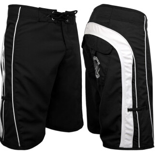 SEESTERN Herren Boardshorts Surfshorts Boardshort Surf Shorts Badeshorts XS-3XL /1344 Schwarz XS