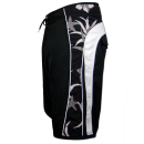 SEESTERN Herren Boardshorts Surfshorts Boardshort Surf Shorts Badeshorts XS-3XL /1343 Schwarz S