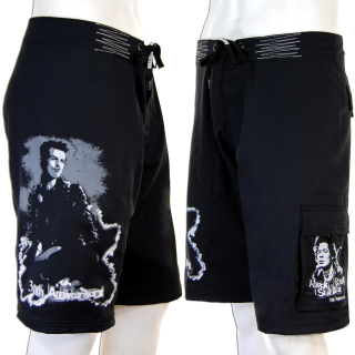 SEESTERN Herren Boardshorts Surfshorts SidVicious Sex Pistols Badeshorts XS-3XL /1546 Schwarz M