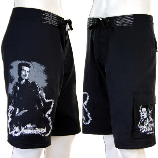 SEESTERN Herren Boardshorts Surfshorts SidVicious Sex Pistols Badeshorts XS-3XL /1546 Schwarz XS