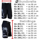 SEESTERN Herren Boardshorts Surfshorts SidVicious Sex Pistols Badeshorts XS-3XL /1546 Schwarz XS
