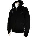 SEESTERN Herren Kapuzen Sweat Shirt Jacke Pullover Zip Hoody Sweater Gr.S-XXL /1340 Schwarz M