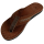 SEESTERN Herren Leder Zehentrenner Zehensandale Zehensteg Sandalen in Größe40-50 Brauntöne EUR 40