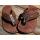 SEESTERN Herren Leder Zehentrenner Zehensandale Zehensteg Sandalen in Größe40-50 Brauntöne EUR 40