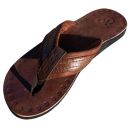 SEESTERN Herren Leder Zehentrenner Zehensandale Zehensteg Sandalen in Größe40-42
