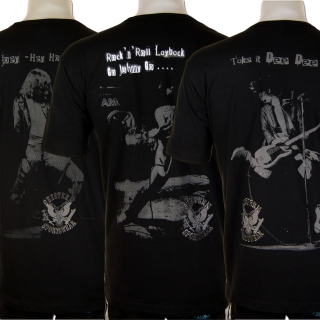 SEESTERN Herren Punk Rock T Shirt Ramones Motiv: Joey Johnny DeeDee Ramone M-XXL