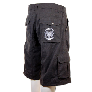 SEESTERN Herren Walkshorts Cargo Shorts Bermuda Kurze Hose Short BlackKaroStrech