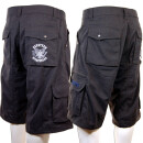 SEESTERN Herren Walkshorts Cargo Shorts Bermuda Kurze Hose Short BlackKaroStrech Schwarz S
