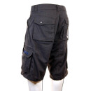 SEESTERN Herren Walkshorts Cargo Shorts Bermuda Kurze Hose Short BlackKaroStrech Schwarz S
