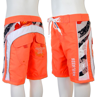 SEESTERN Kinder Boardshorts Surfshorts Boardshort Surf Short Bade Shorts 92-152 /1300 Orange 116