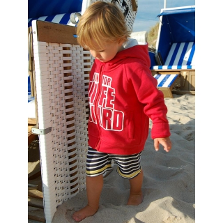 SEESTERN Kinder Kapuzen Sweat Jacke Junior Lifeguard Hoody Sweater 92-128 /1002 Rot 116
