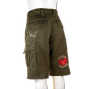 SEESTERN Kinder Piraten Walkshorts Cargo Shorts Bermuda Kurze Hose Creme & Olive Olive 104
