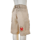 SEESTERN Kinder Piraten Walkshorts Cargo Shorts Bermuda Kurze Hose Creme & Olive Beige 116