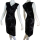 SEESTERN Sommer Kleid erstklassig & bequemes Baumwoll/Elasthan Gemisch Gr.34-40 /1601  Schwarz S