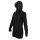 SEESTERN Damen Kapuzen Fleecejacke 2WegeZipper Fleecemantel Fleece Sweatj.XS-4XL /1726 Schwarz XXL