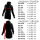 SEESTERN Damen Kapuzen Fleecejacke 2WegeZipper Fleecemantel Fleece Sweatj.XS-4XL /1726 Schwarz_gy XL