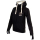 SEESTERN Damen Kapuzen Sweat Shirt Jacke Pullover Zip Hoody Sweater Gr.XS-XXL /1423 Schwarz S