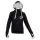 SEESTERN Damen Kapuzen Sweat Shirt Jacke Pullover Zip Hoody Sweater Gr.XS-XXL /1423 Schwarz S