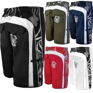 SEESTERN Herren Boardshorts Badeshorts mit Gummizug hinten& Eingrifftaschen S-3XL /1743