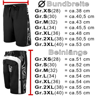 SEESTERN Herren Boardshorts Badeshorts mit Gummizug hinten& Eingrifftaschen S-3XL /1743