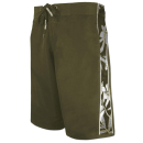 SEESTERN Herren Boardshorts Badeshorts mit Gummizug hinten& Eingrifftaschen S-3XL /1743 Grün XS